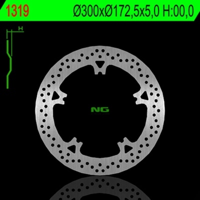 Disco de freno NG flotante 1319 Ø300 x Ø172.5 x 5 1319