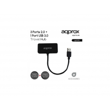 HUB USB APPROX APPHT7B 3 USB 2.0 + 1 USB 3.0