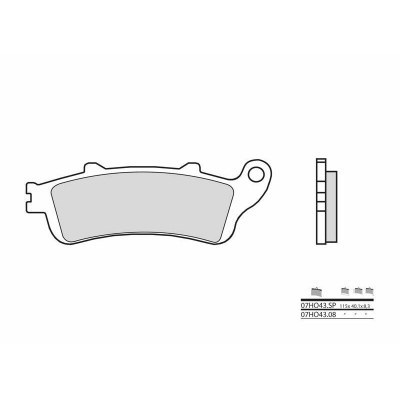 Pastillas de freno sinterizadas Brembo 07HO43SP 07HO43SP