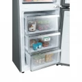 Frigorífico combi Candy CNCQ2T6S18CX, 185 x 59,5 x 59,9 cm, No Frost, clase C, 159 kWh/año, 35 dB, 315 litros, inox - imagen 8