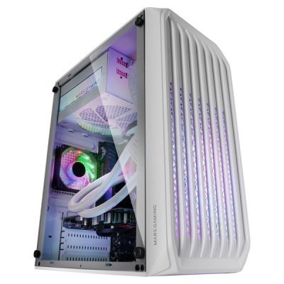Caja Gaming Minitorre Mars Gaming MC-S2/ Blanco
