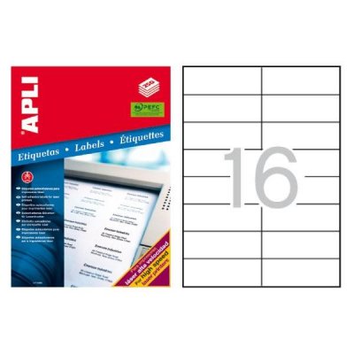 APLI C.4000 etiquetas impresora laser 105x37mm