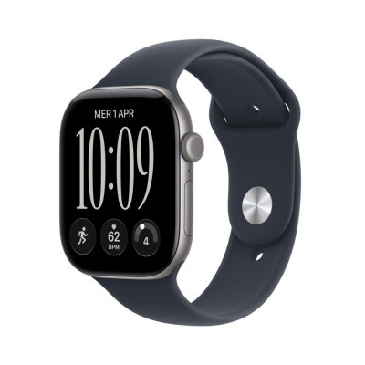 Smartwatch apple watch s12 gps 46mm space grey aluminium case with navy blue sport band m - l