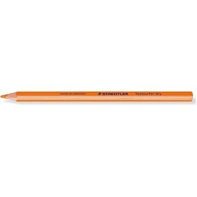 Staedtler Textsurfer Dry 128 64 Lapiz Fluorescente de Color Triangular - Mina de 4mm - Madera de Bosques Sostenibles - Color Naranja Neon