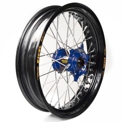 Rueda completa Haan Wheels aro negro 16,5-3,50 buje azul 1 25155/3/5 1 25155/3/5