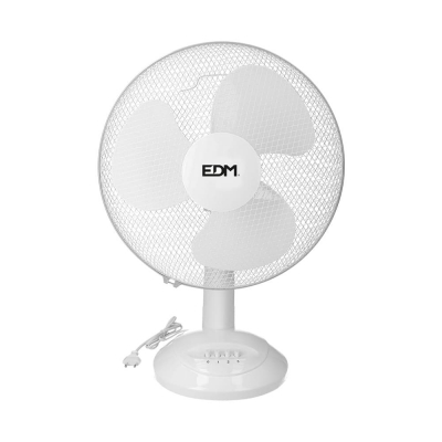 Ventilador de sobremesa. color blanco. potencia: 35w aspas: ø30x48cm