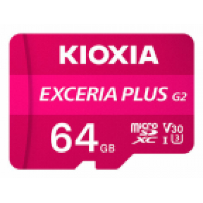 MICRO SD KIOXIA 64GB EXCERIA PLUS G2 UHS-I C10 CON ADAPTADOR