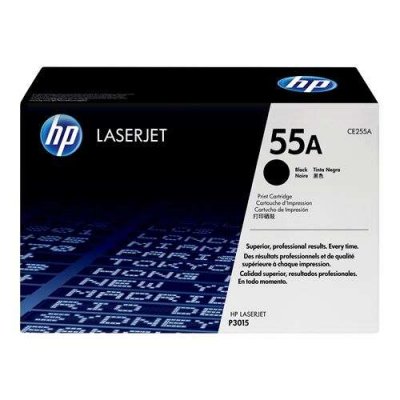 HP 55A original LaserJet Toner cartridge CE255A black standard capacity 6.000 pages 1-pack