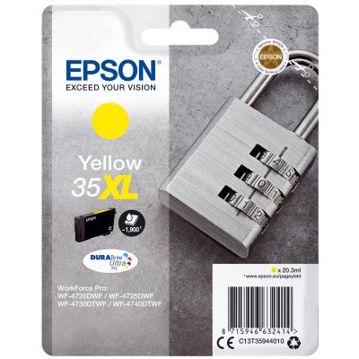 Cartucho de Tinta Original Epson nº35 XL Alta Capacidad/ Amarillo