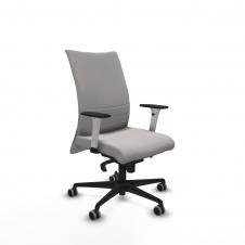 Piqueras y Crespo Albacete confidente sincro similpiel blanco brazos 1D blancos base nailon ruedas 65mm engomadas