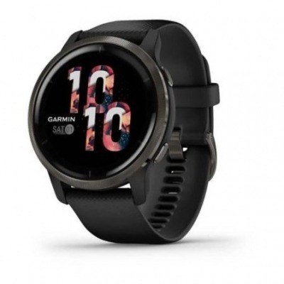Smartwatch Garmin Venu 2 Notificaciones/ Frecuencia Cardíaca/ GPS/ Negro y Pizarra