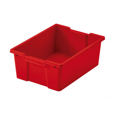 CUBETA ALMACENAJE FAIBO 420X310X148MM ROJO 785-03