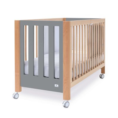 Cuna-escritorio 60x120 cm (2en1) madera/gris · Occa C166-M9558
