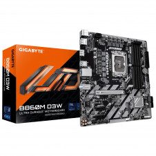 GIGABYTE B860M D3W Placa Base – CPUs Intel Core Ultra Series, VRM de 4+1+2 fases, hasta 9066 MHz DDR5, 2x PCIe 4.0 M.2, LAN 1 GbE, USB 3.2 Gen 1