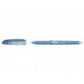 Pilot Boligrafo de gel borrable Frixion Point - Punta fina de aguja 0.5mm - Trazo 0.25mm - Grip ergonomico - Color Azul Claro