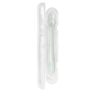 Cuchara de silicona con estuche 1und Menta