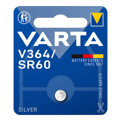 Micro pila de boton silver sr60 - v364 1,55v (blister 1 unid.) ø6,8x2,15mm