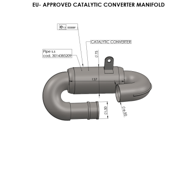 Catalytic Converter LEOVINCE 16055