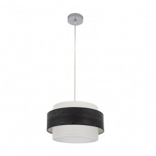 Colgante Myriam 1xe27 Cromo/Madera Negra Regx40x40 Cm