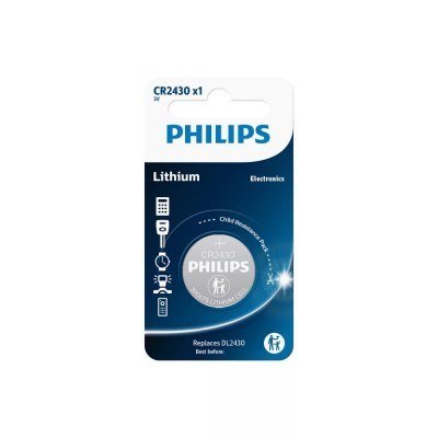 Pila Litio CR2430 PHILIPS 3Vdc (Blister 1 pila)