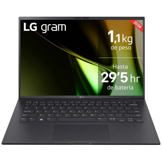 Portátil LG gram 14Z90S-G.AD78B, Intel Core Ultra 7 155H, 32 GB RAM, 1 TB SSD, Intel Arc, 14 pulgadas IPS WUXGA, Windows 11 Home, negro obsidiana - imagen 2