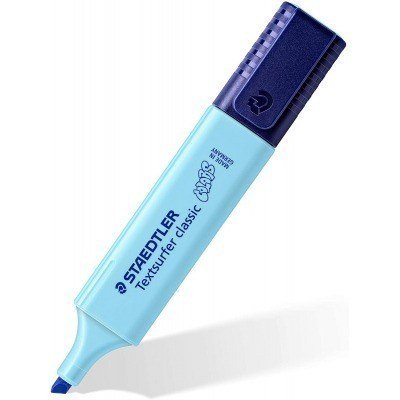 Staedtler Textsurfer Classic 364 Vintage Rotulador Marcador Fluorescente - Punta Biselada - Trazo entre 1mm-5mm - Tinta con Base de Agua - Color Azul Cielo