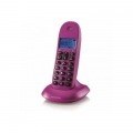Motorola C1001LB+ Teléfono DECT Púrpura Identificador de llamadas