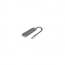 Lindy 43383 hub de interfaz USB 3.2 Gen 1 (3.1 Gen 1) Type-C 5000 Mbit/s Gris
