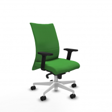 Piqueras y Crespo Albacete confidente sincro bali verde brazos 2D base blanca ruedas 65 mm nailon