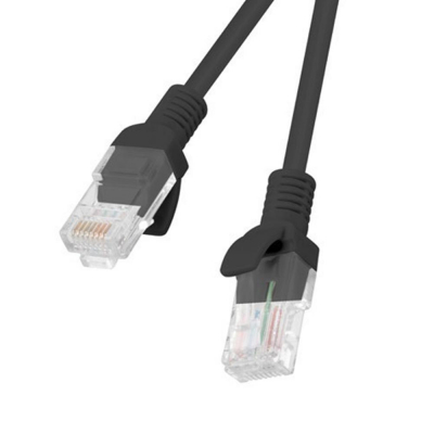 Cable red lanberg latiguillo cat.6 u - utp 20m negro fluke passed