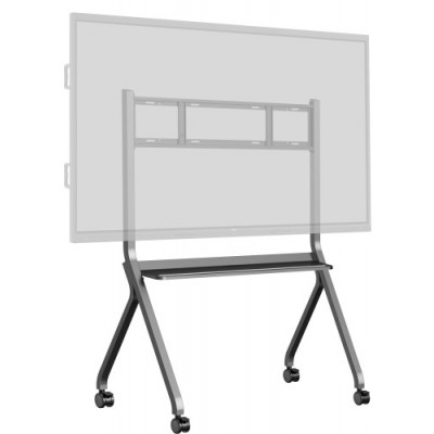 IIYAMA MOBILE CART ON WHEELS, MAX. LOAD 100KG, SUITABLE FOR 55~86, MAX VESA 800X600 COLOR SILVER METALIC (MD-CART02-S1)