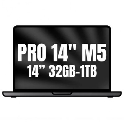 Apple Macbook Pro 14/ M5 10-Core CPU/ 32GB/ 1TB SSD/ 10-Core GPU/ Negro Espacial