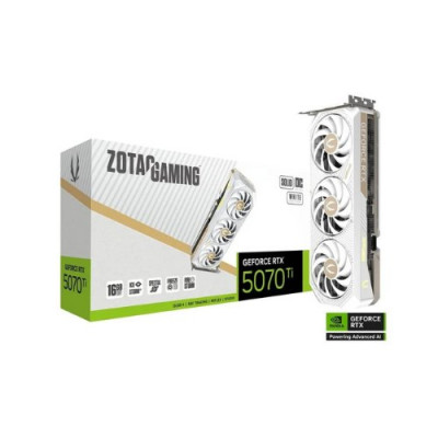 TARJETA GRÁFICA ZOTAC RTX 5070 Ti SOLID CORE OC 16GB WHITE