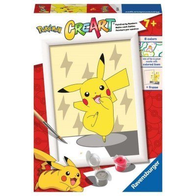Kit para pintar con números ravensburger creart serie e pokemon: pikachu