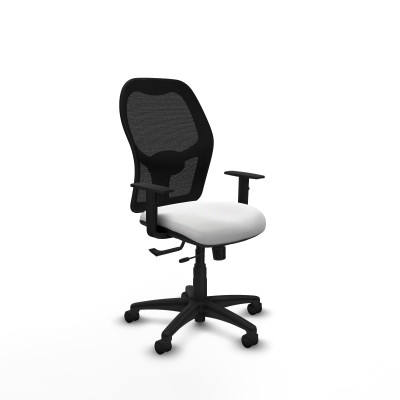 Alocén traslack malla negra bali blanco brazos 1D base poliamida ruedas nailon 50mm