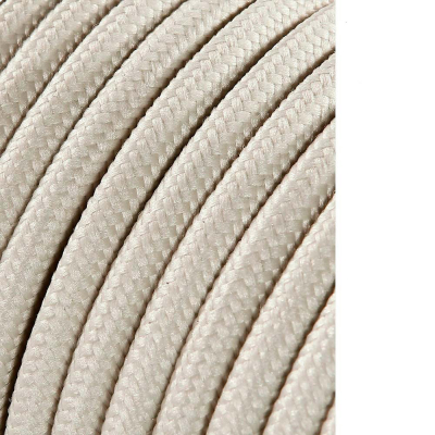 Carrete cable cordón tubular h03vv-f 2 x 0,75 mm² algodón, 25 m