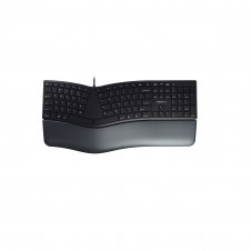 CHERRY KC 4500 ERGO teclado USB QWERTY Inglés de EE. UU. Negro