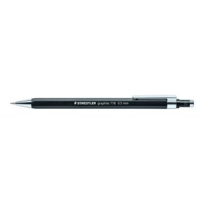 PORTAMINAS STAEDTLER 778 0,5 mm NEGRO - Pack de 10 unidades