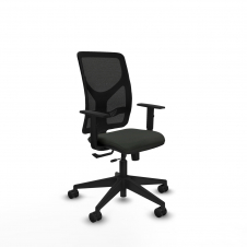 Piqueras y Crespo Motilla traslack malla negra bali negro brazos 1D base piramidal ruedas 65mm nailon