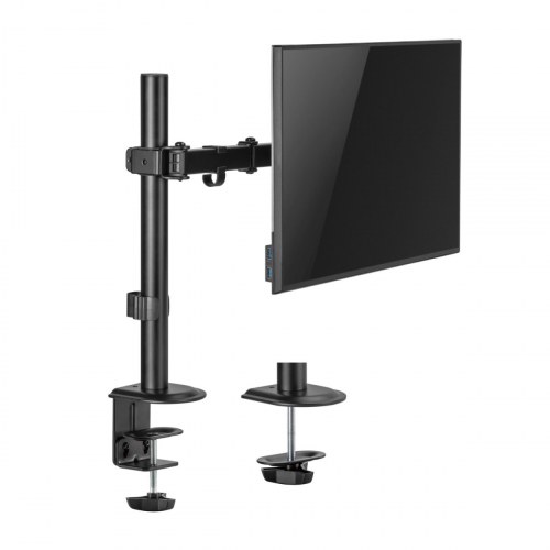 Aisens - Soporte De Mesa Eco Giratorio E Inclinable Para Monitor/Tv 9Kg (3 Pivotes, 1 Brazo) De 17-32, Negro