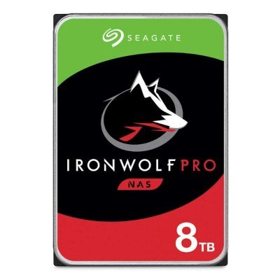 Disco duro interno hdd seagate ironwolf pro nas st8000nt001 8tb 3.5pulgadas 7200rpm - 256mb - sata 6gb - s