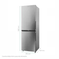 Frigorífico combi Candy ECN4CQTEX186, 185 x 59,5 x 66,7 cm, No Frost, clase E, 270 kWh/año, 38 dB, 355 litros, WiFi, inox - imagen 3