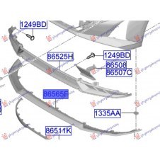 FRONT BUMPER MOULDING LOWER (O)