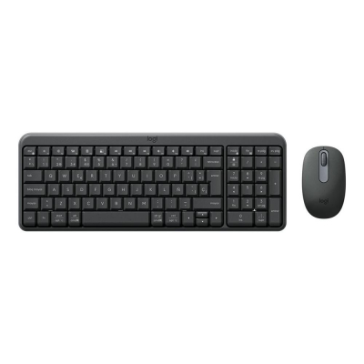 Teclado + mouse logitech mk250 inalambrico negro