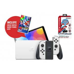 Consola Nintendo Switch OLED BL+ Mario Tennis + Kit