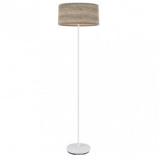 Pie Salon Jerte 1xe27 Blanco/madera Gris 165x40x40 Cm