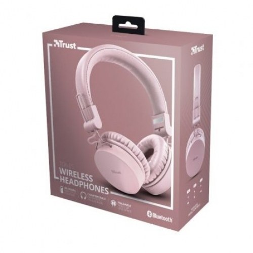 Auriculares Inalámbricos Trust Tones 23910/ con Micrófono/ Bluetooth/ Rosas