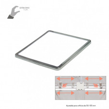 Downlight 15w 5500k Cromo Providencia 1280lm 1x17,5x17,5 Cm De Empotrar Corte Ajustable 5x5-15,58x15,58 Cm