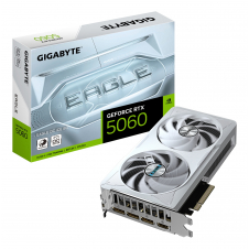 GIGABYTE GeForce RTX 5060 EAGLE OC ICE 8G Tarjeta Gráfica - 8GB GDDR7, 128bit, PCI-E 5.0, 2550 MHz Frecuencia del núcleo, 3 x DisplayPort, 1 x HDMI,