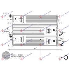 RADIATOR 1.2 PETROL TSI (625x452x34) (NRF)